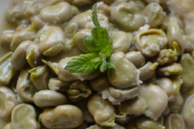 Ricetta fave alla menta