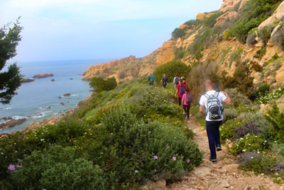 Percorso verso Cala Tinnari